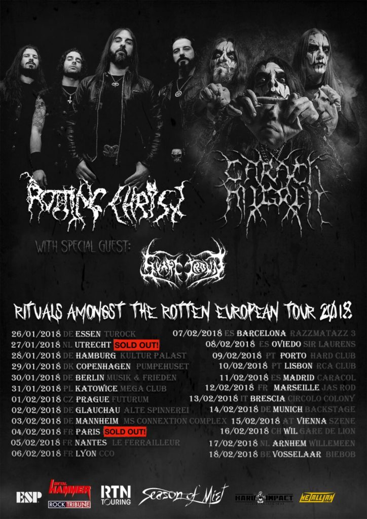 Moonspell & Rotting Christ - Bratislava 2019!